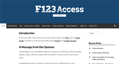 Desktop Screenshot of f123access.com