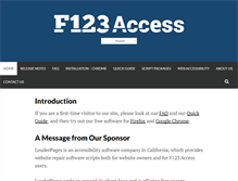 Tablet Screenshot of f123access.com